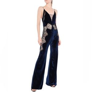 SIMKHAI Stretch Lace Velvet Jumpsuit